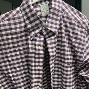 Brooks Brothers Size Large Purple Dress Shirt
